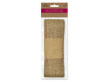 Craft Décor Ribbons: Natural Burlap Trim, 2.4" Wide x 2.2 yards