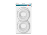 Polyfoam Wreath: 3.75"x1" Round Extruded 4pc