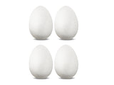 Polyfoam Eggs:  3" x 2.2", 4 pack