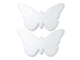 Polyfoam Shapes: 16x9cm Butterflies 2pc 1.3cm(T)