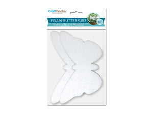 Polyfoam Shapes: 16x9cm Butterflies 2pc 1.3cm(T)