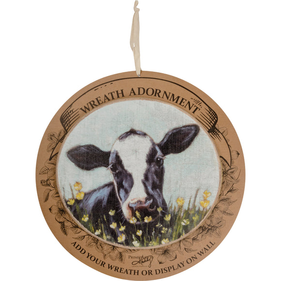 Wreath Insert:  Spring Cow