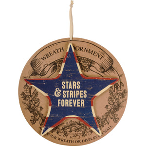 Wreath Insert - Stars & Stripes Forever