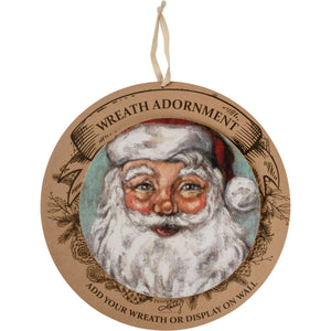 Wreath Insert:  Santa