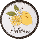 Wreath Insert - Welcome with lemons