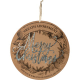 Wreath Insert:  "Merry Christmas"