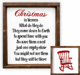 Christmas Rocking Chair Stencil