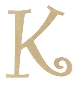 13.5" Curly Letter "K"