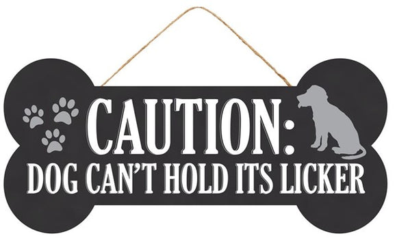 Caution Dog/Dog Bone Sign:  12.5